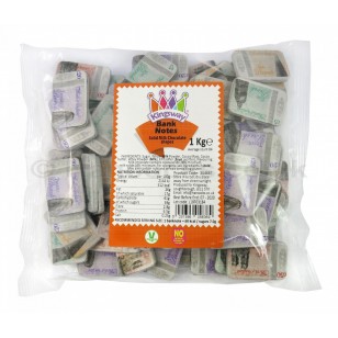 Milk Chocolate Bank Notes Solid Shapes 1kg Approx. 84 Pieces Suitable For Vegetarians